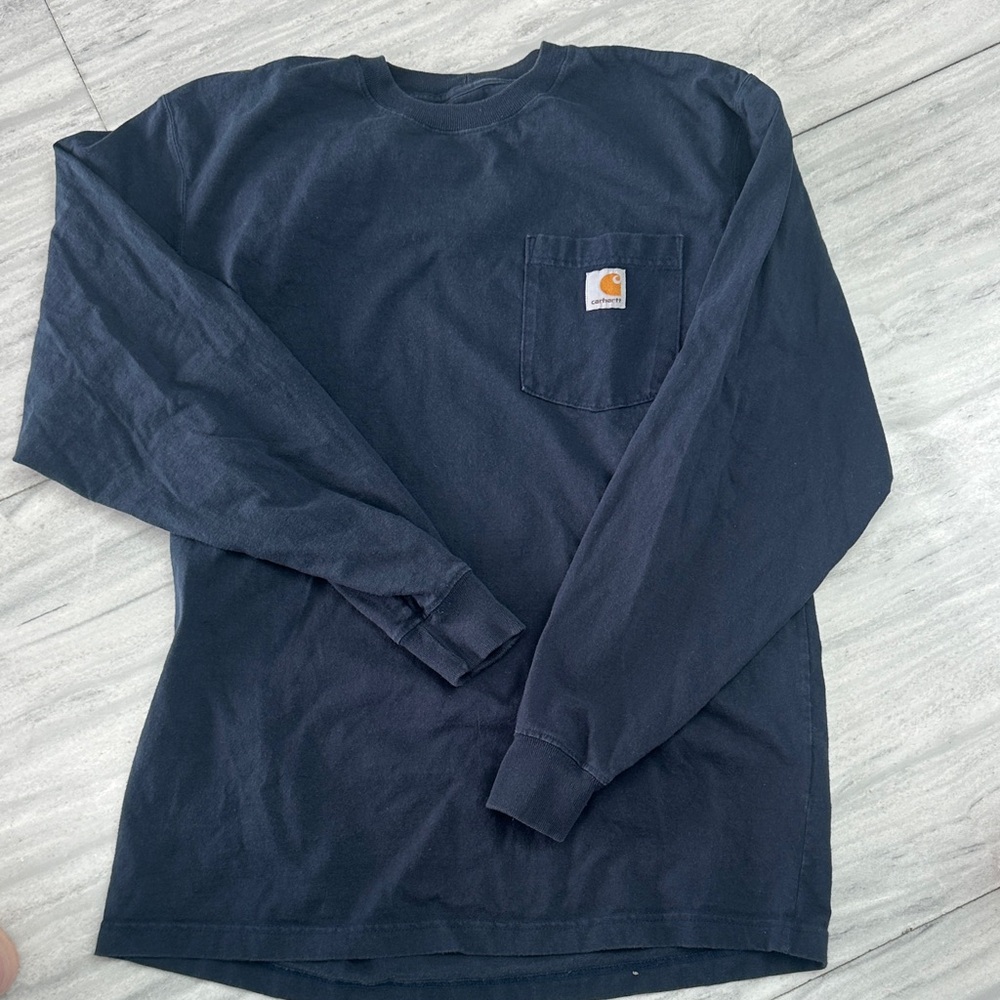 Carhartt Dark Blue Long Sleeve Tee